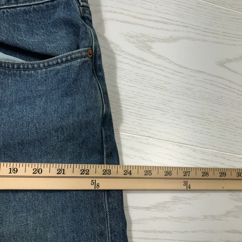 Vintage Banana Republic Jeans Men 38x34 Blue Button Fly Cotton High Rise Dad Y2K